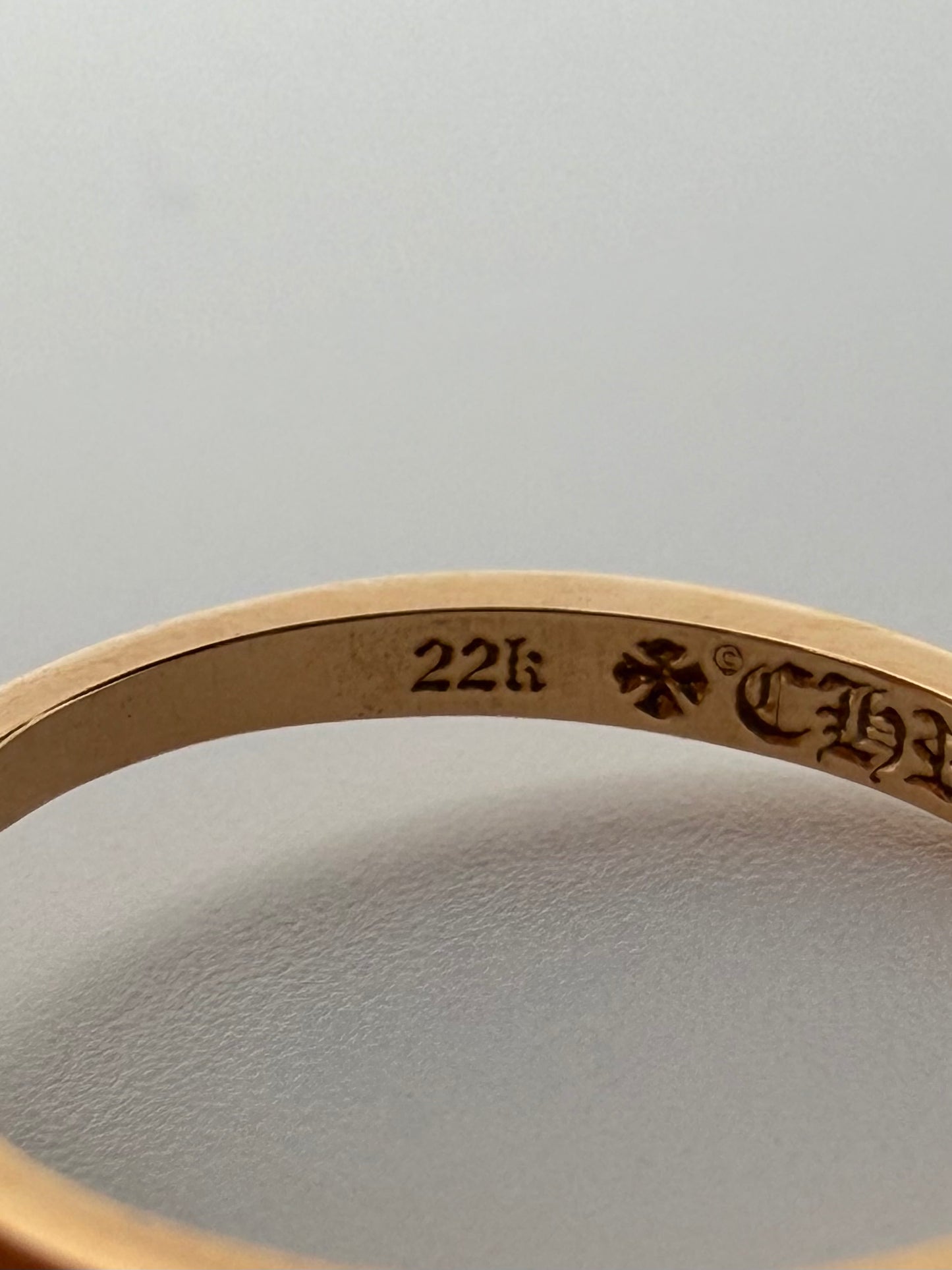 CHROME HEARTS GOLD BUBBLEGUM PLUS RING