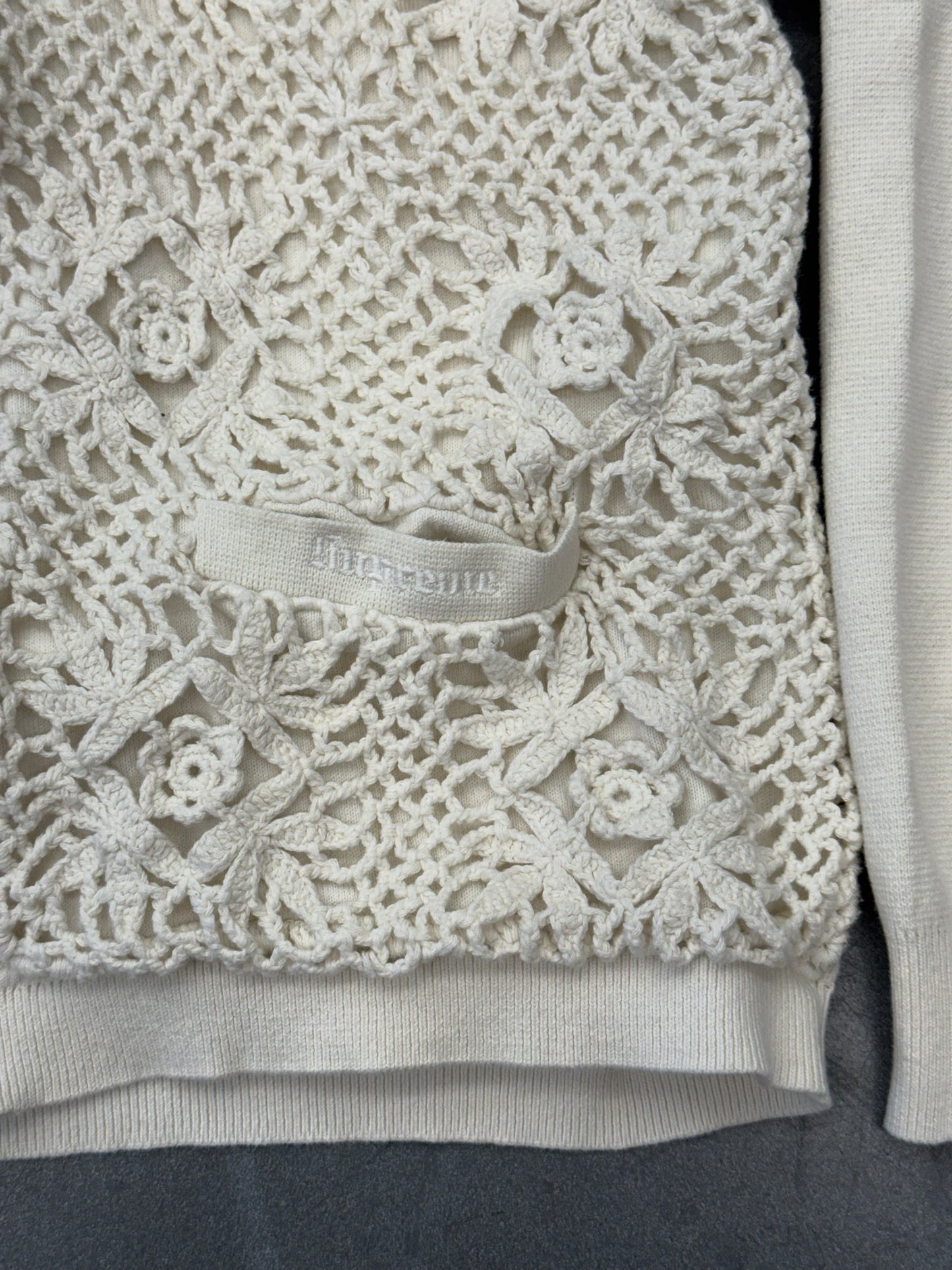 SS25 SUPREME CROCHET ZIP UP CARDIGAN