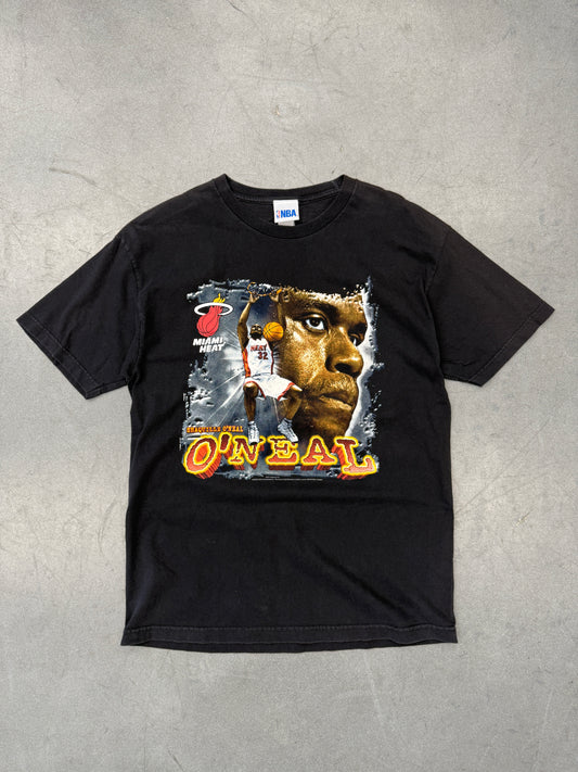 2004 MIAMI HEAT SHAQUILLE O'NEAL BIG FACE TEE (NBA TAG)