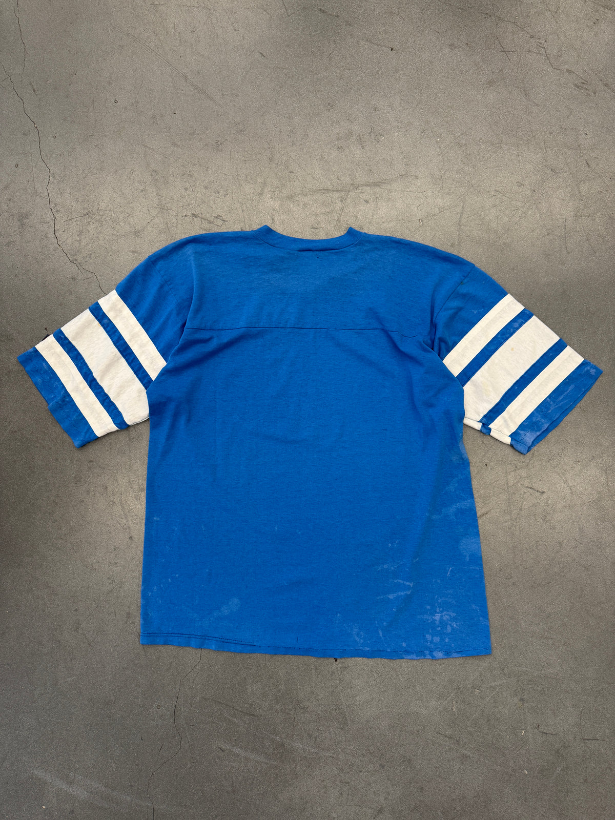 1989 CHICAGO CUBS EASTERN DIVISION CHAMPIONS STRIPED SLEEVE TEE (LOGO 7 TAG)