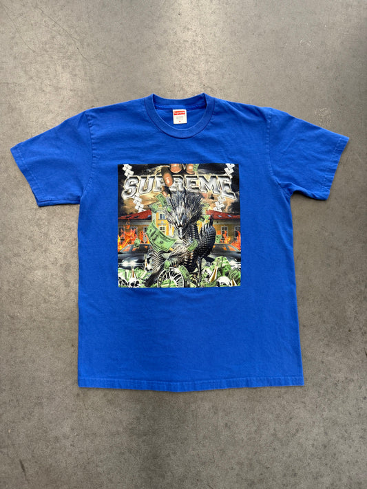 SS20 SUPREME DRAGON TEE BLUE MEDIUM
