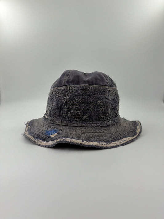 KAPITAL KOUNTRY 11.5OZ DENIM "THE OLD MAN AND THE SEA" BUCKET HAT