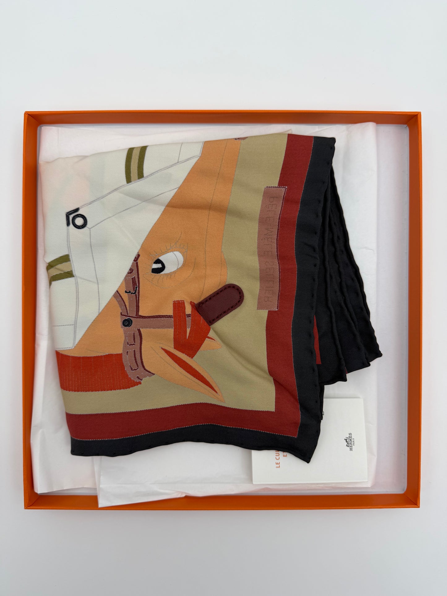 HERMES PELE-MELE SELLIER SCARF (W/BOX)