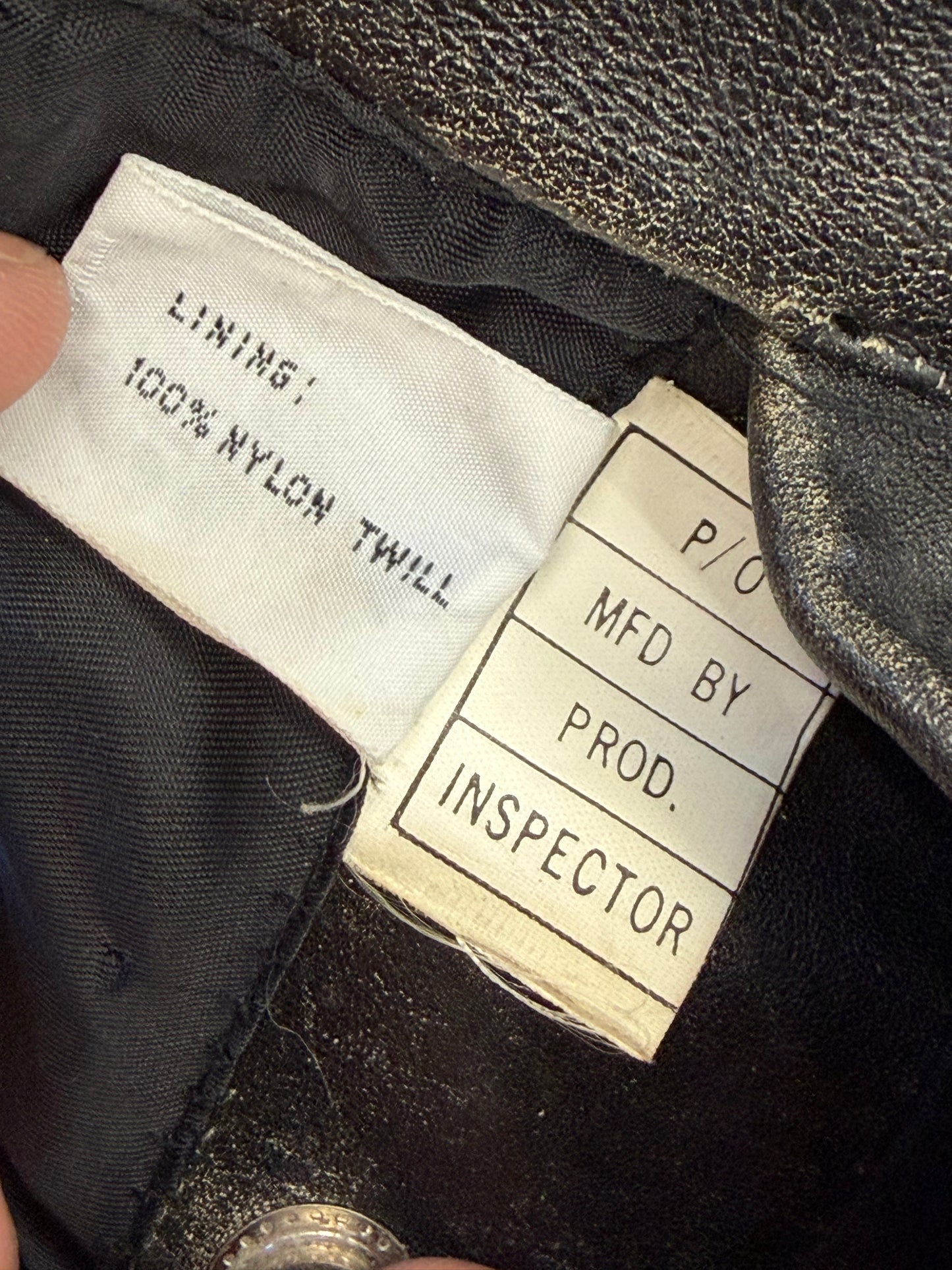 1993 HARLEY-DAVIDSON 90TH ANNIVERSARY "WORLD'S FINEST" ZIP UP LEATHER JACKET WITH PINS