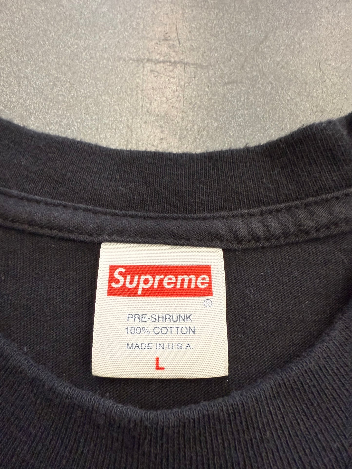 FW17 SUPREME PISS CHRIST TEE BLACK