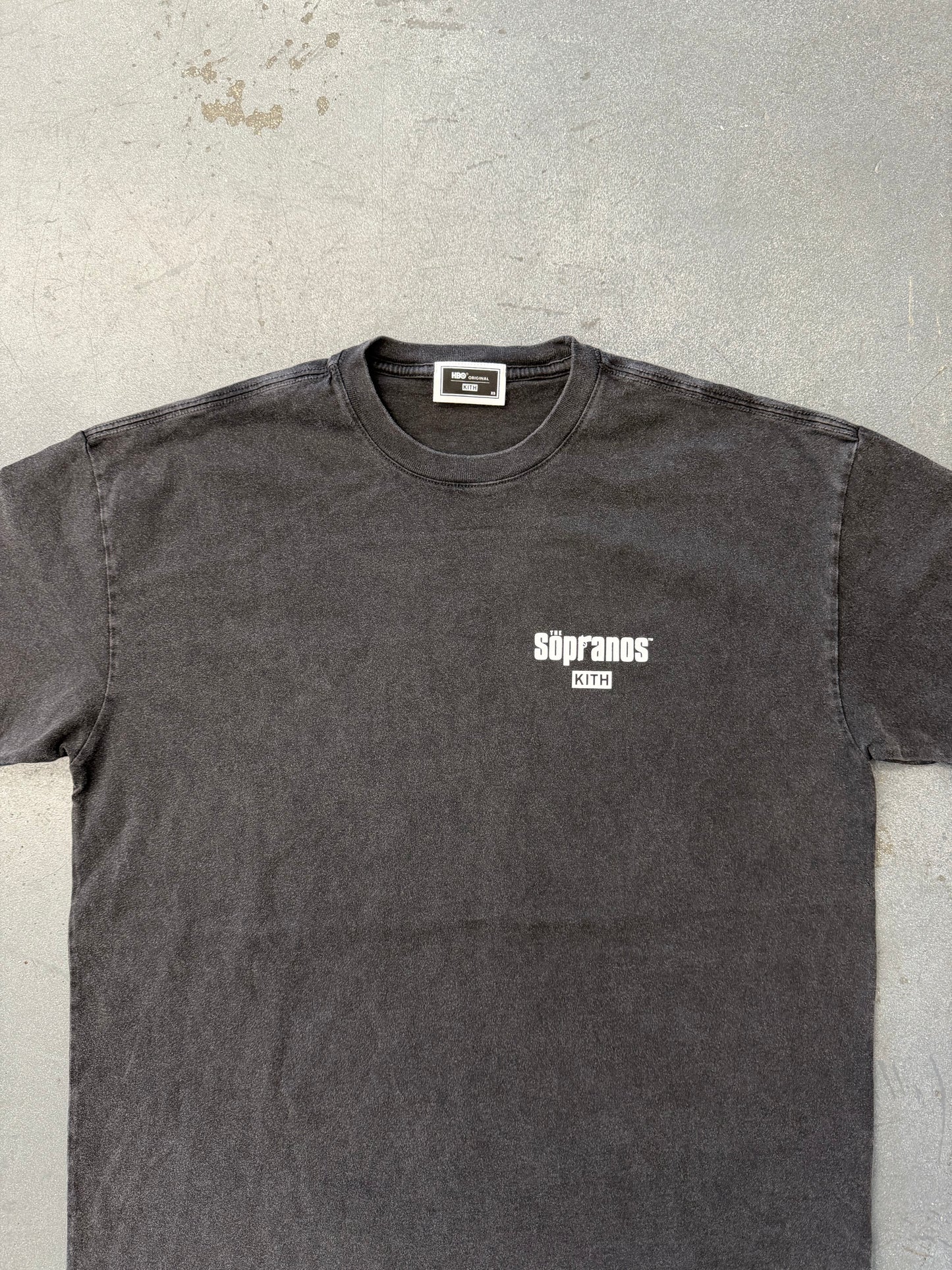 2025 KITH FOR THE SOPRANOS BADA BING VINTAGE TEE - BLACK