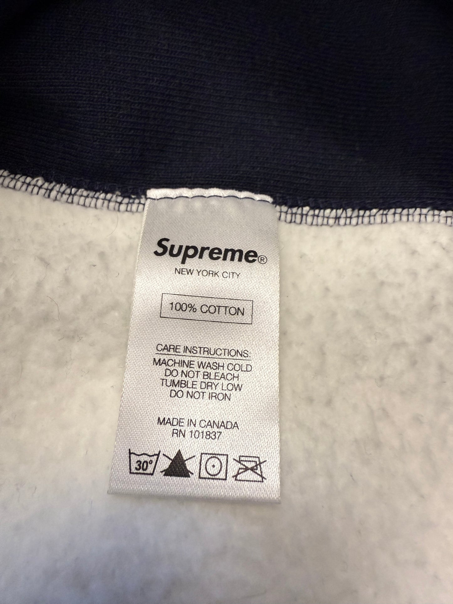 FW14 SUPREME ARC LOGO PLAID HOODIE