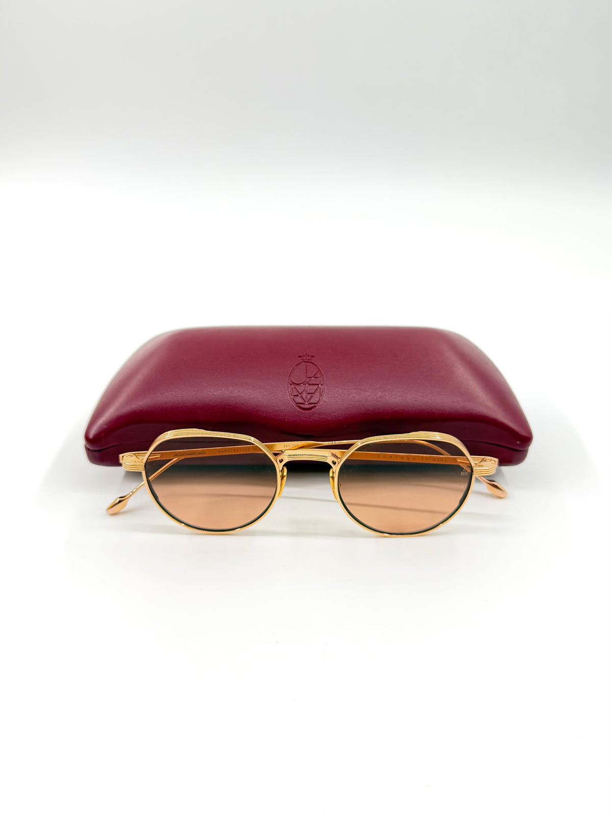 JACQUES MARIE MAGE 'FONTANA' THIN GOLD FRAMED SUNGLASSES (360/500)