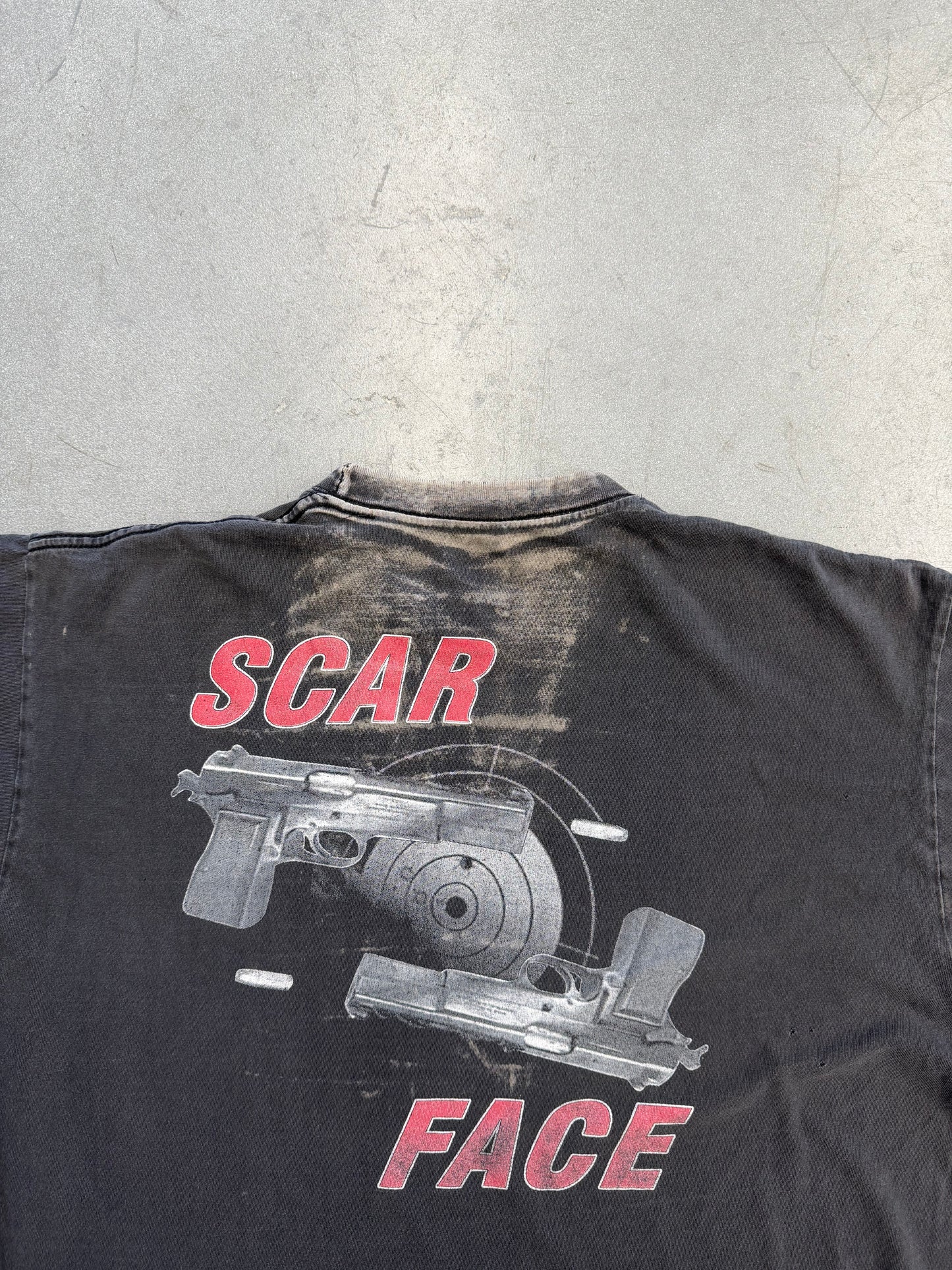 VINTAGE SCARFACE "WHAT U LOOKIN AT?" TEE (PULLED TAG)