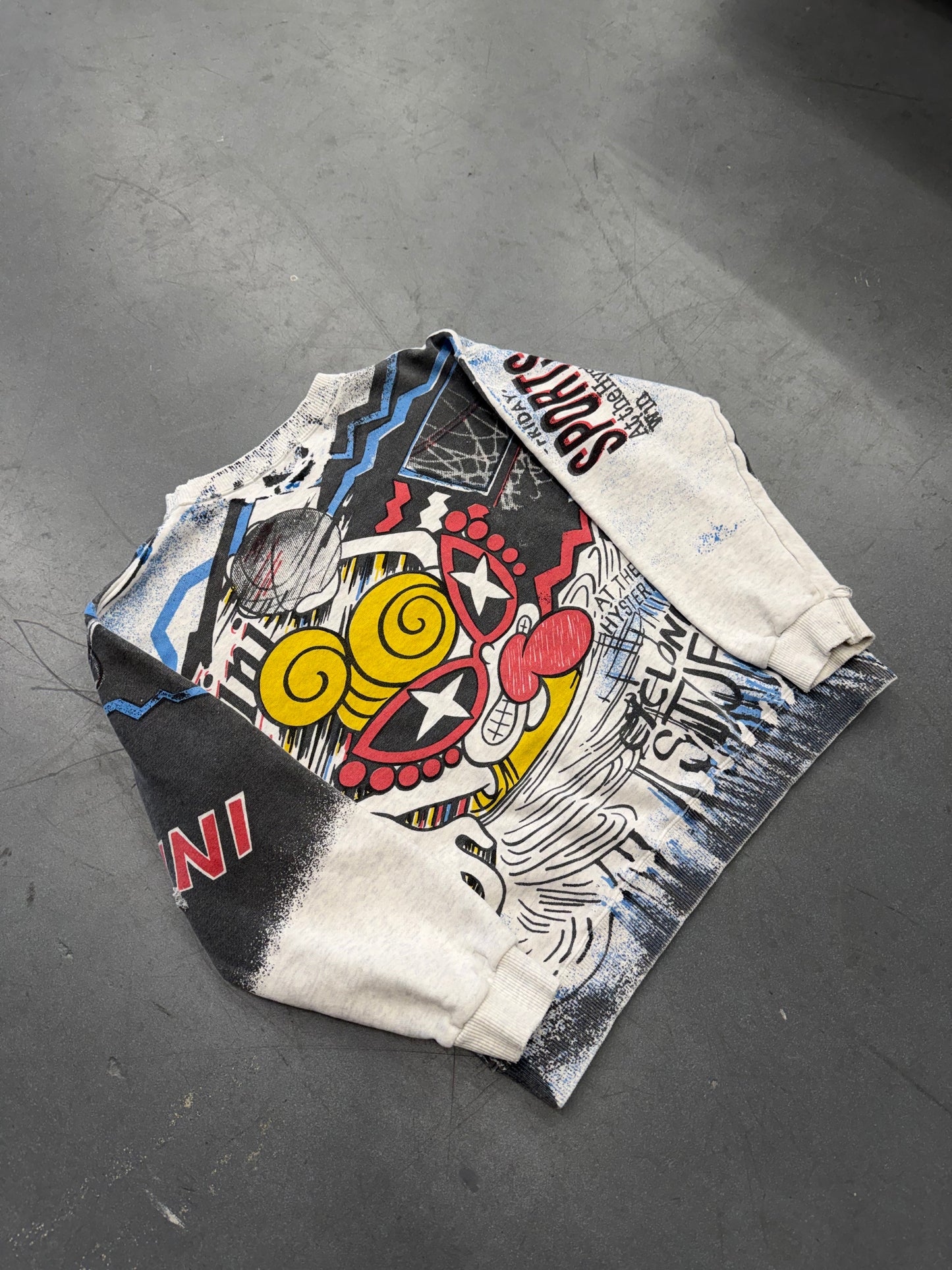 VINTAGE HYSTERIC GLAMOUR MINI ALL OVER PRINT CREWNECK SWEATER