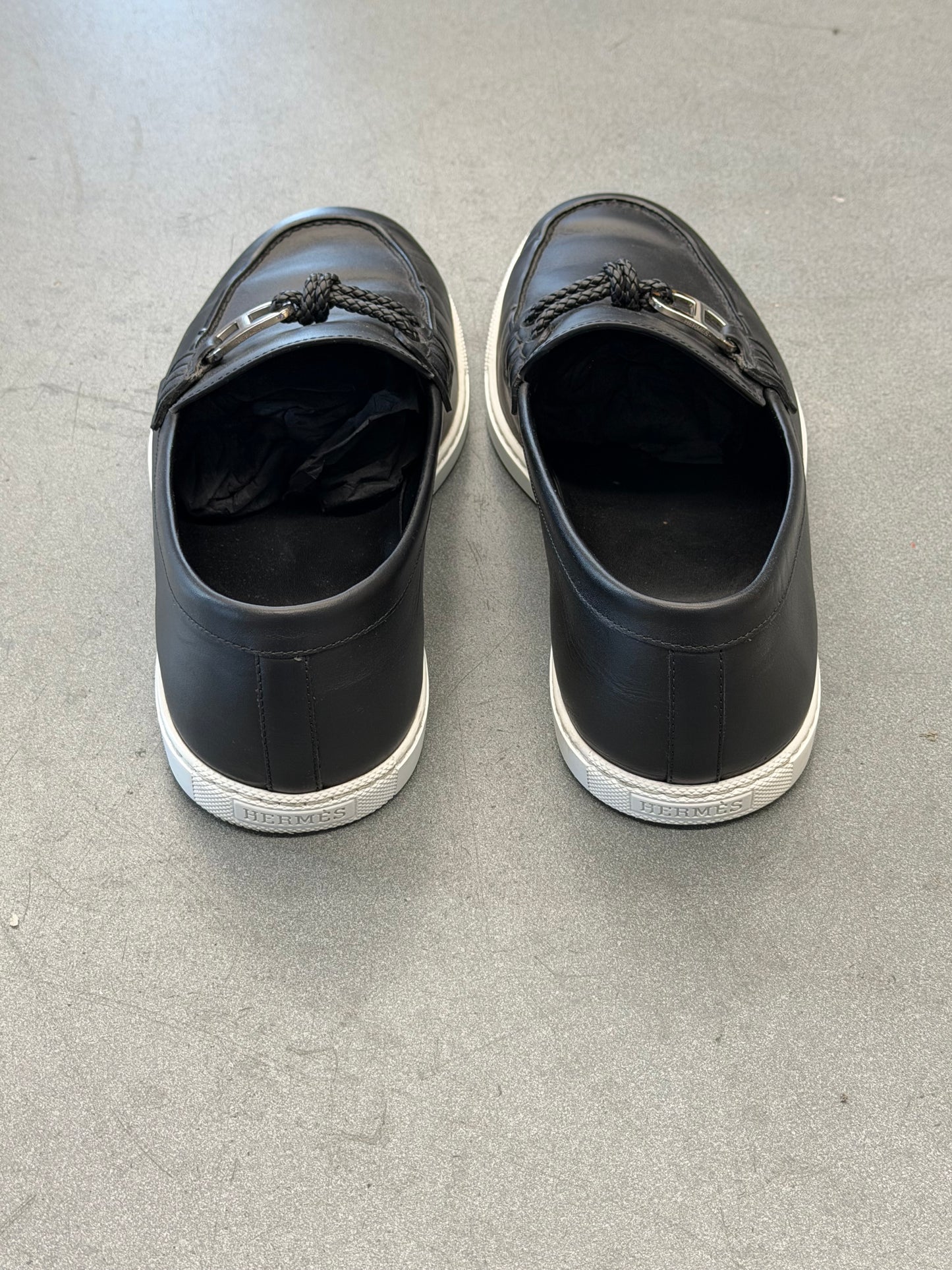 SIZE 43 HERMES IGNACIO LOAFER - BLACK (NO BOX)