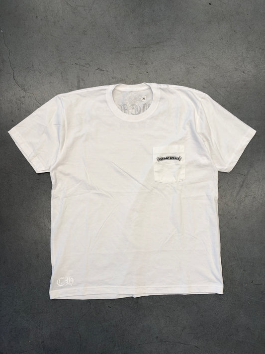 CHROME HEARTS U.S.A. POCKET TEE - WHITE/BLACK