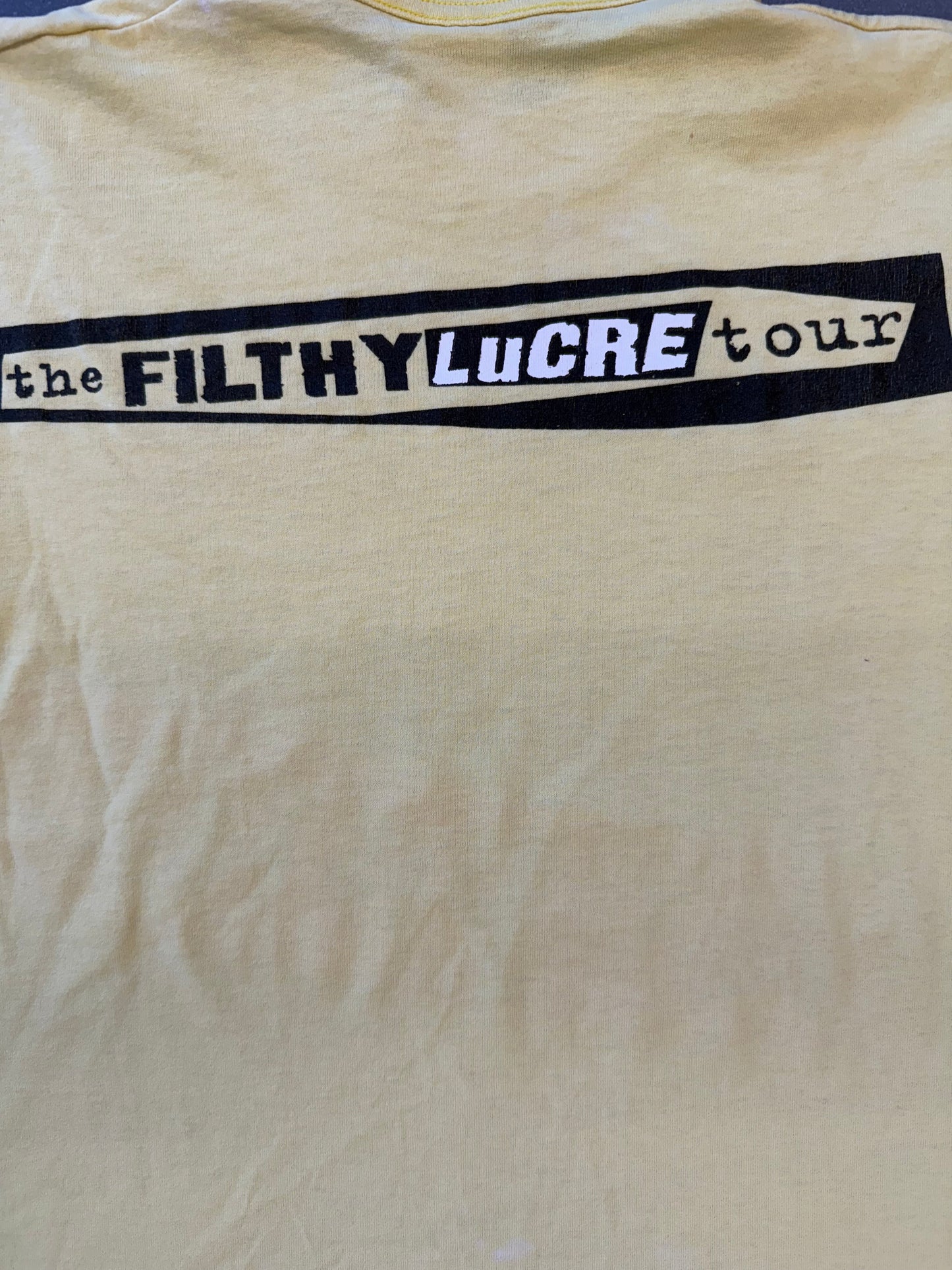 80'S SEX PISTOLS THE FILTHY LUCRE TOUR NEVER MIND THE BOLLOCKS TEE (FOTL BEST TAG)