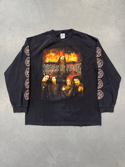 2006 CRADLE OF FILTH TONIGHT IN FLAMES LONG SLEEVE TEE (TRIPLE AAA TAG)