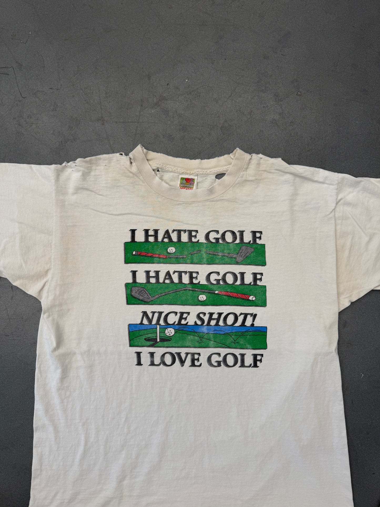 ‘90S I HATE GOLF DISTRESSED TEE (FOTL TAG)