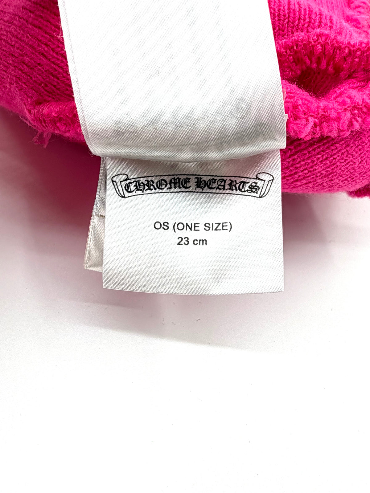 CHROME HEARTS MIAMI EXCLUSIVE WATCH CAP EMBROIDERED BEANIE - HOT PINK