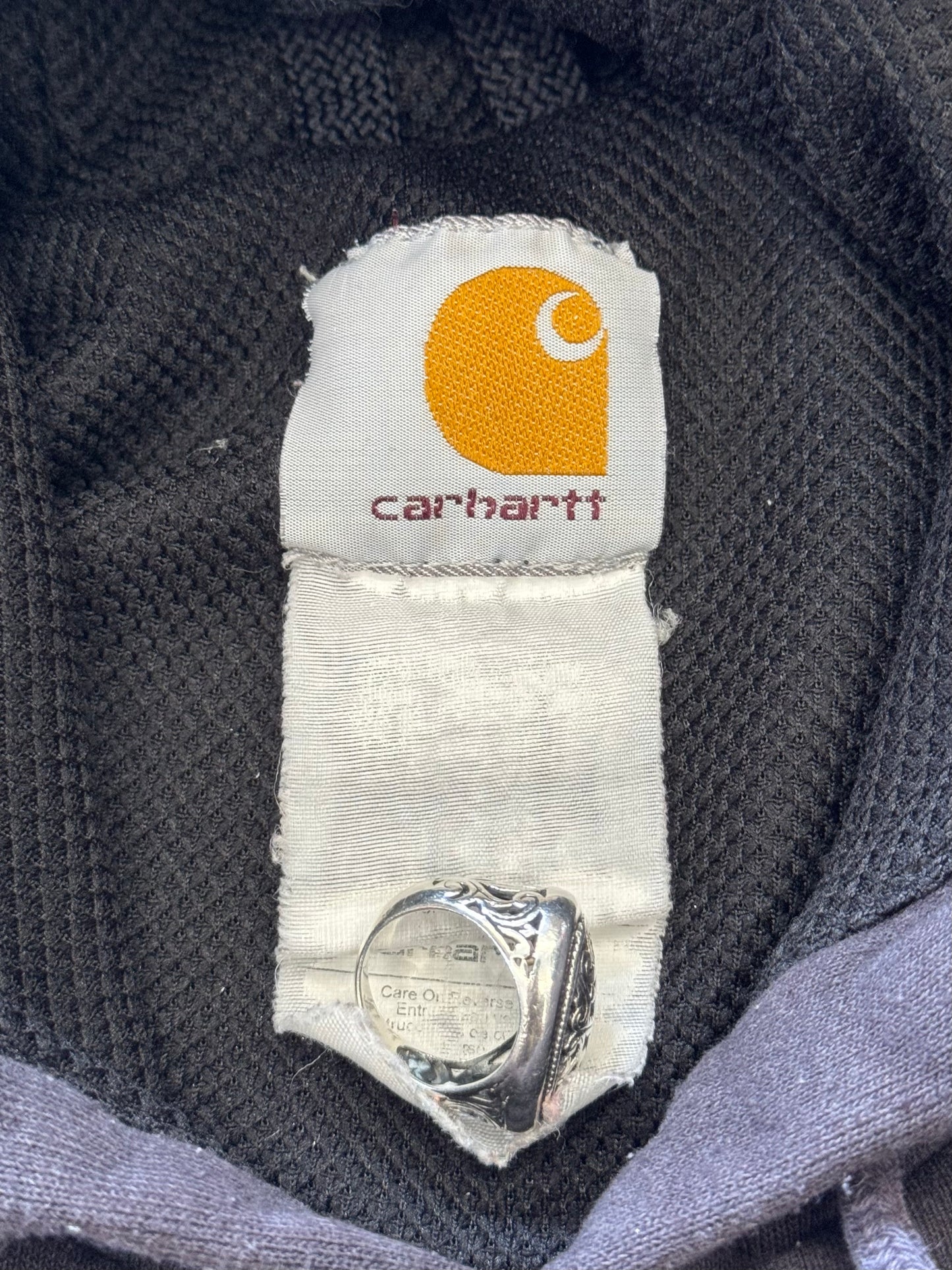 VINTAGE CARHARTT MESH LINED PULLOVER HOODIE (FADED TAG)