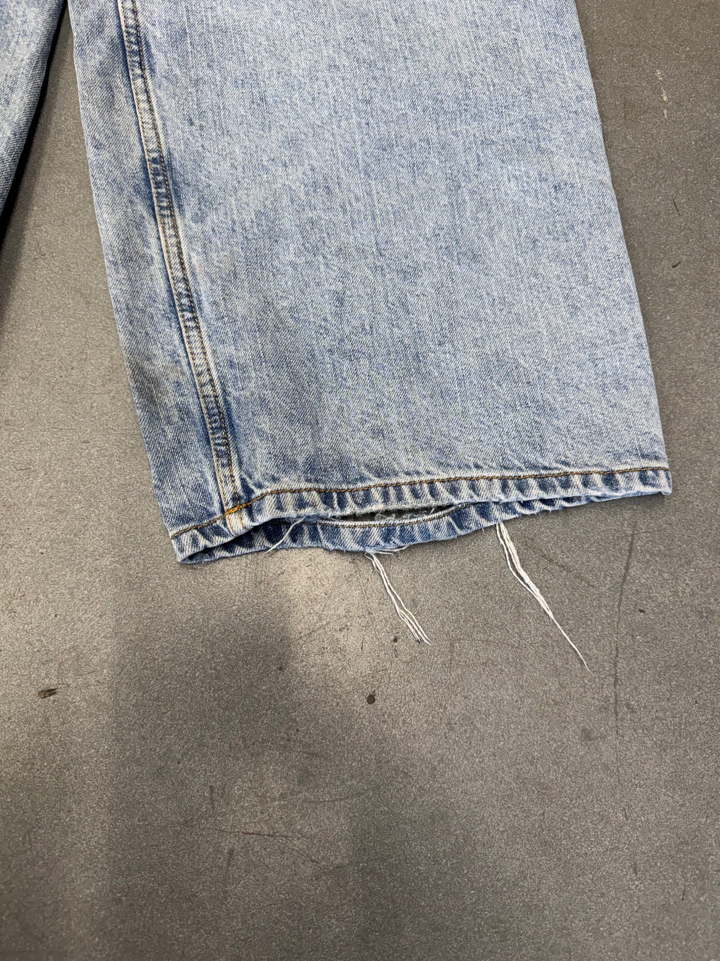 SS24 BALENCIAGA BAGGY DENIM JEANS - BLUE