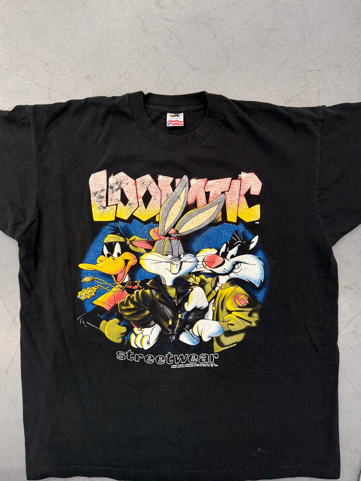 1992 LOONEY TUNES LOONATIC STREETWEAR TEE (FOTL TAG)