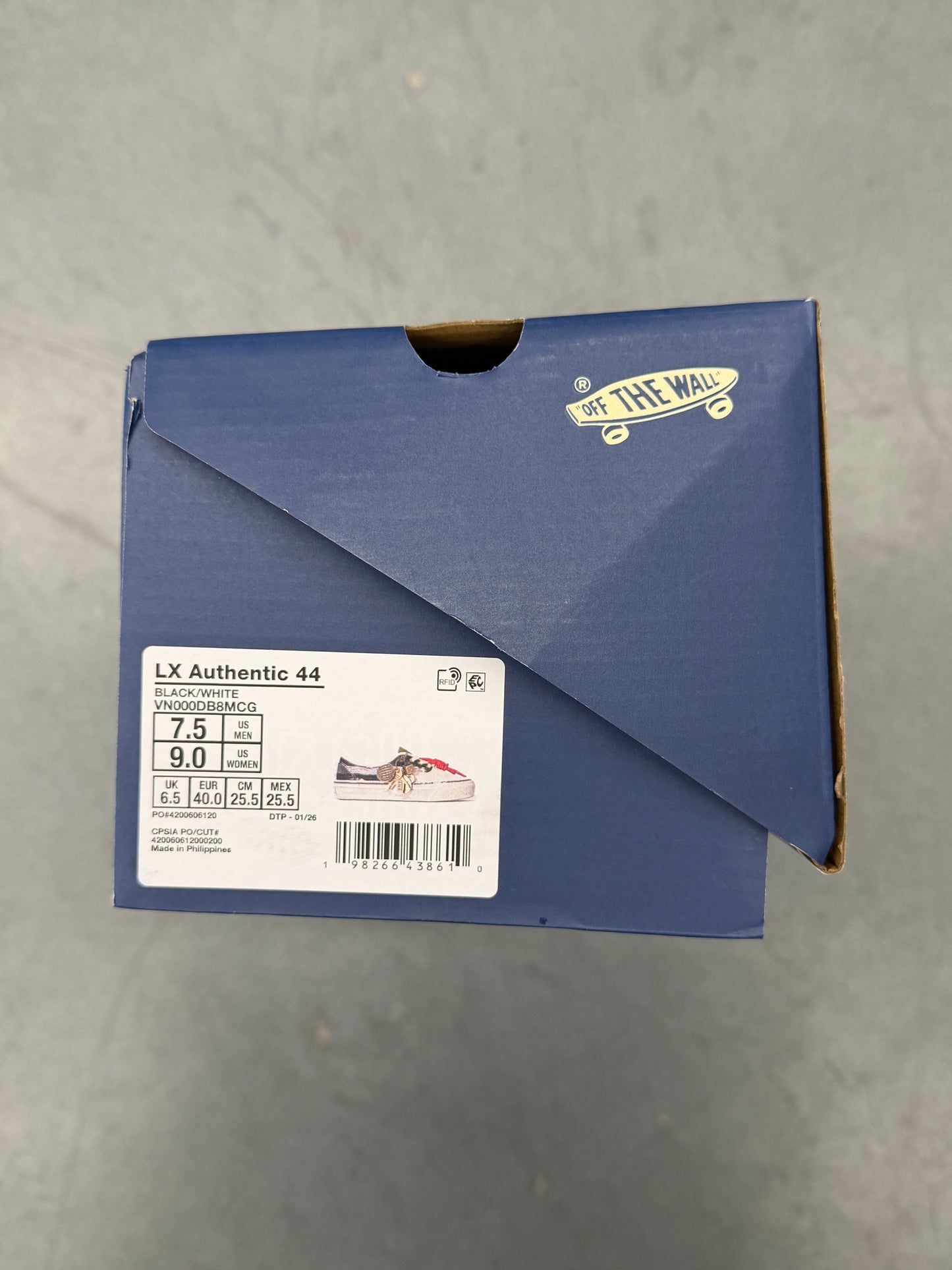 2026 VANS PREMIUM AUTHENTIC LA HABANA - BLACK/WHITE (W/BOX)