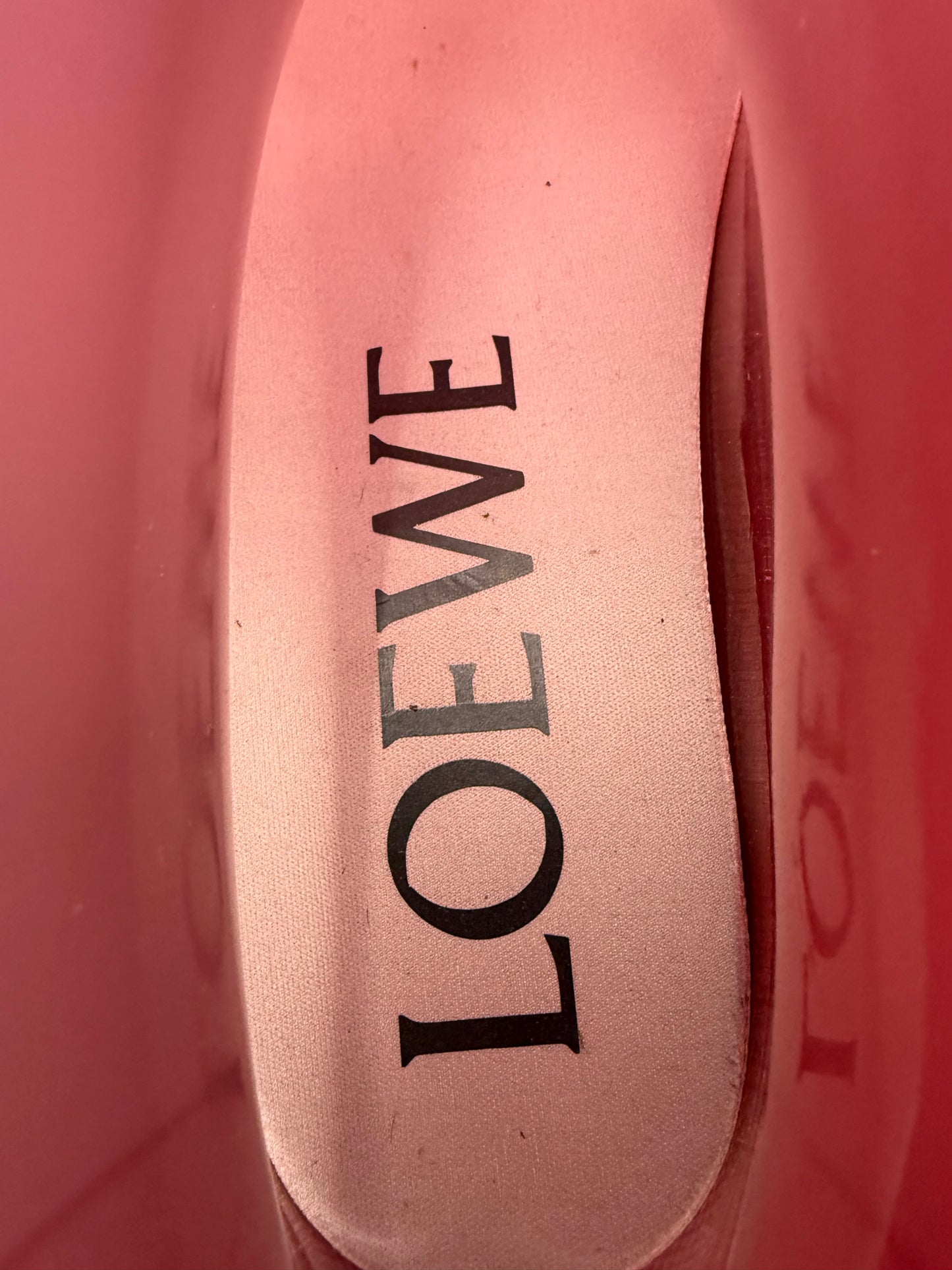 LOEWE SIZE 43 MEN'S MOLDED TRANSPARENT RUBBER BOOT