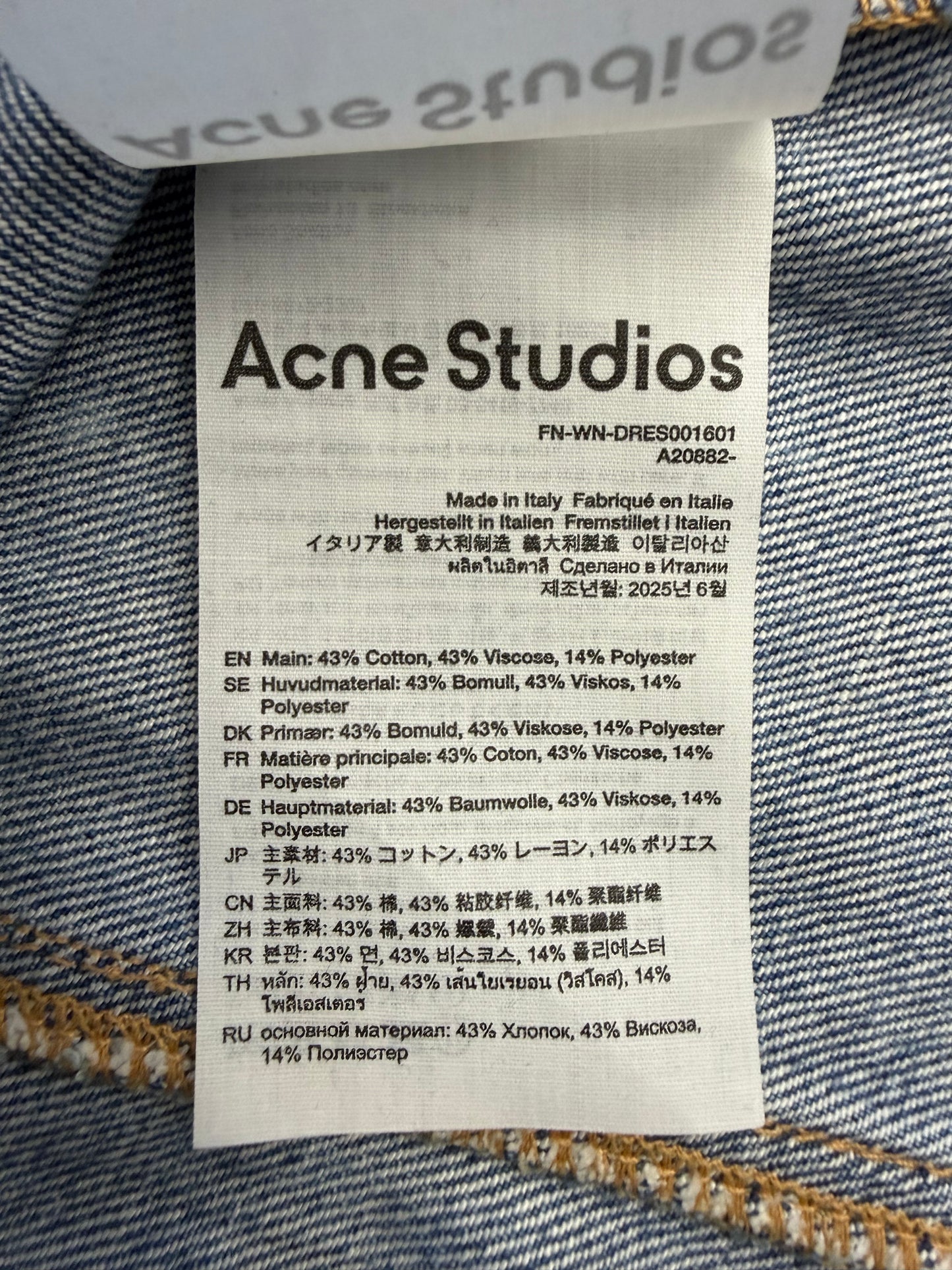 ACNE STUDIOS RHINESTONE MINI DRESS