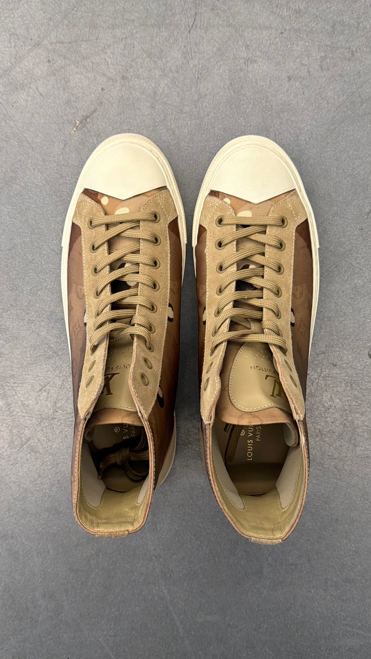 LOUIS VUITTON TATTOO MONOGRAM ANKLE SNEAKERS
