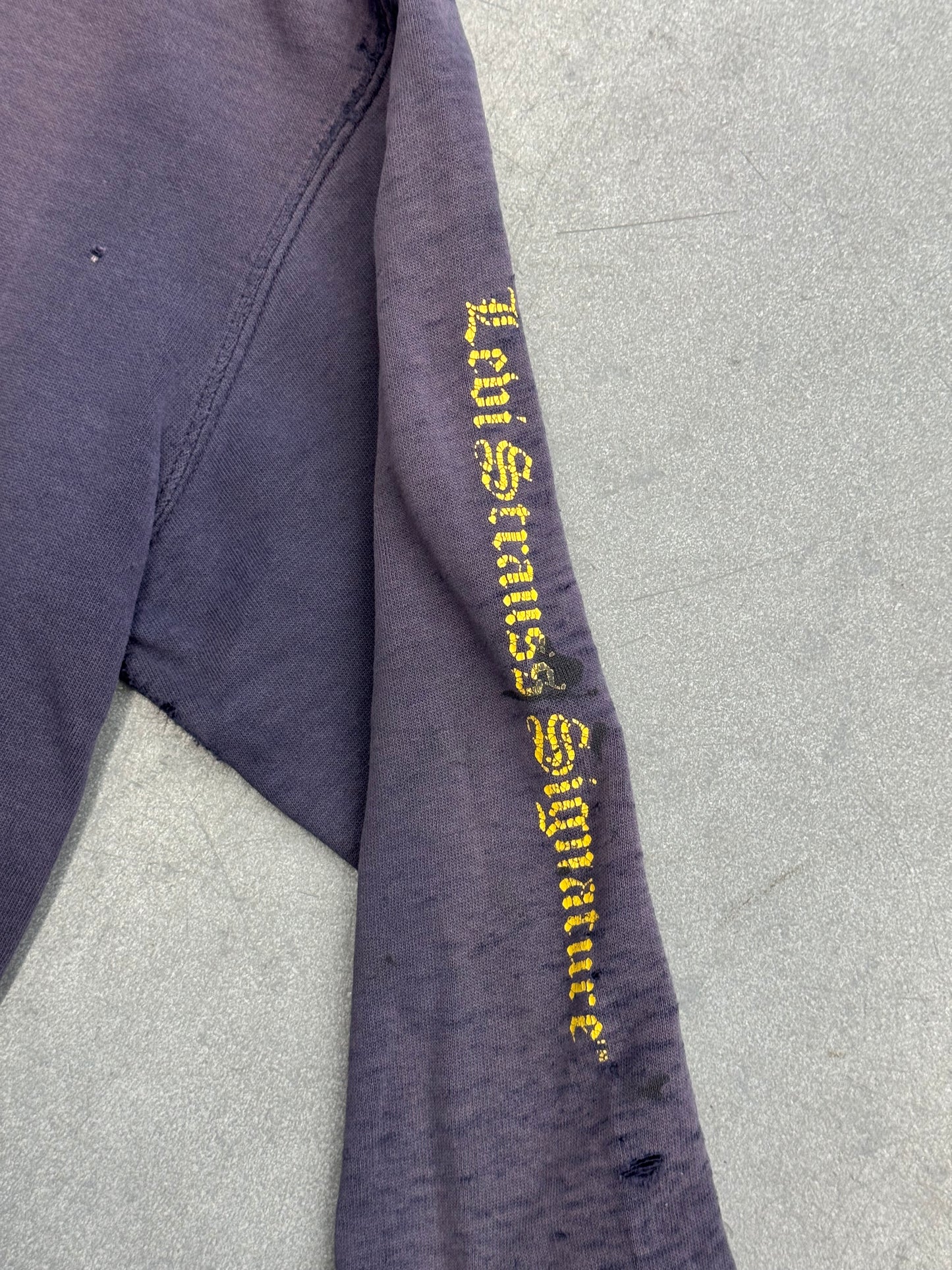Y2K LEVI STRAUSS SIGNATURE DISTRESSED PULLOVER HOODIE