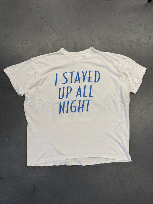 90S I STAYED UP ALL NIGHT WITH STEPHEN KING'S INSOMNIA SIGNET TEE (FADED TAG)