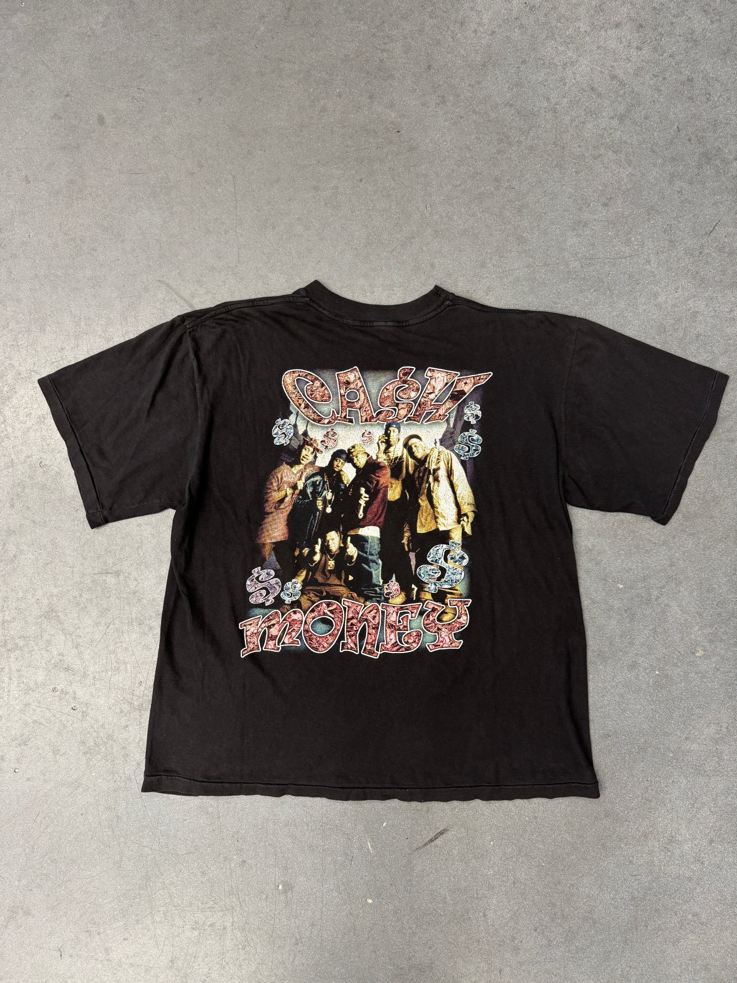 2000 Y2K RUFF RYDERS CASH MONEY TOUR BOOTLEG RAP TEE (FADED TAG)