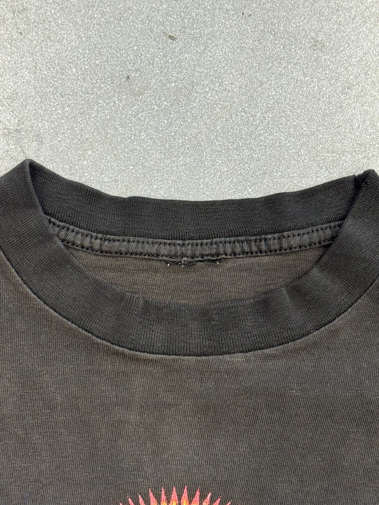 1998 HARLEY-DAVIDSON LAS VEGAS NEVADA FLAME LS TEE (PULLED TAG)