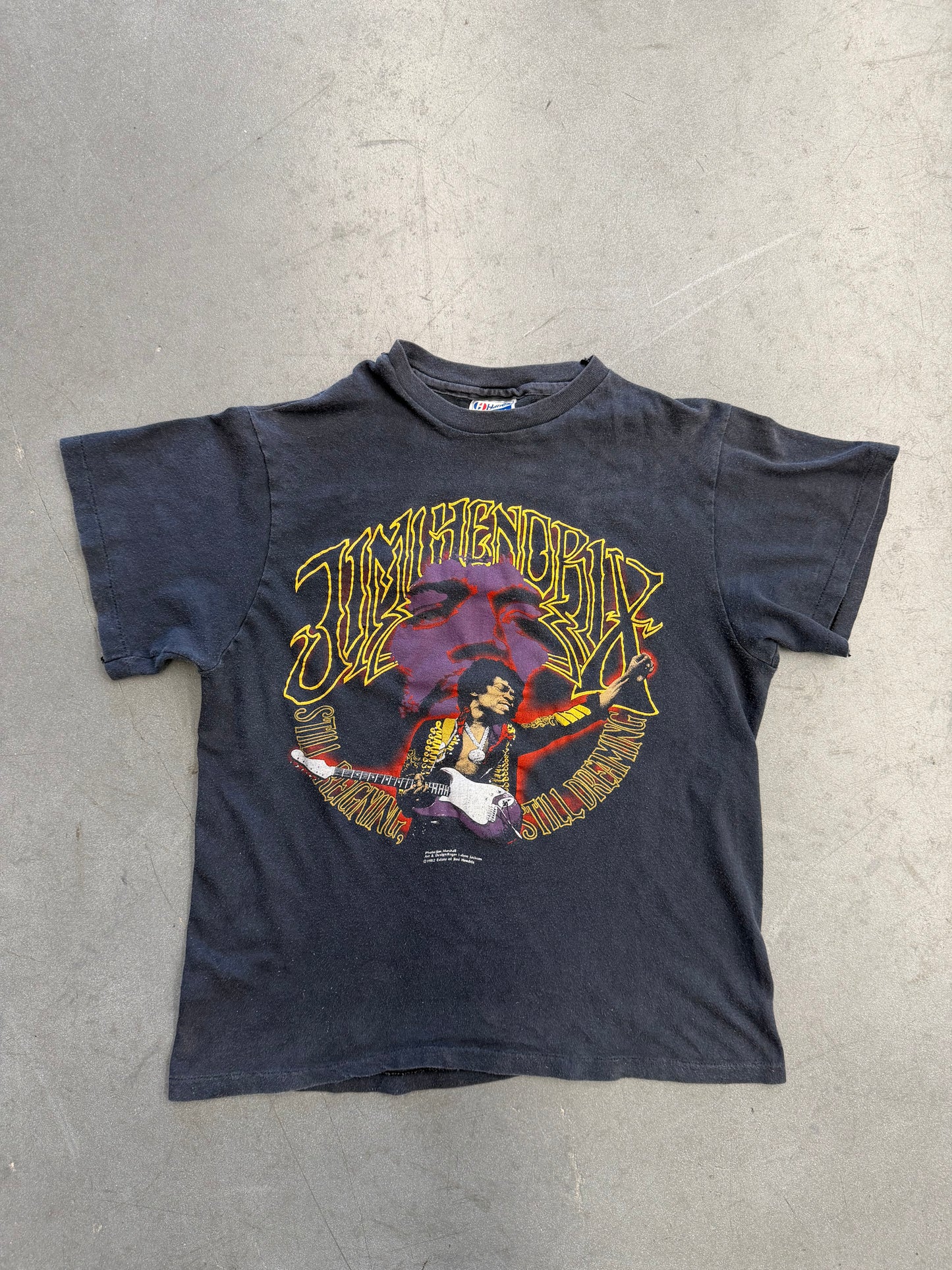 1982 JIMI HENDRIX STILL REIGNING STILL JAPANESE TEE (HANES TAG)