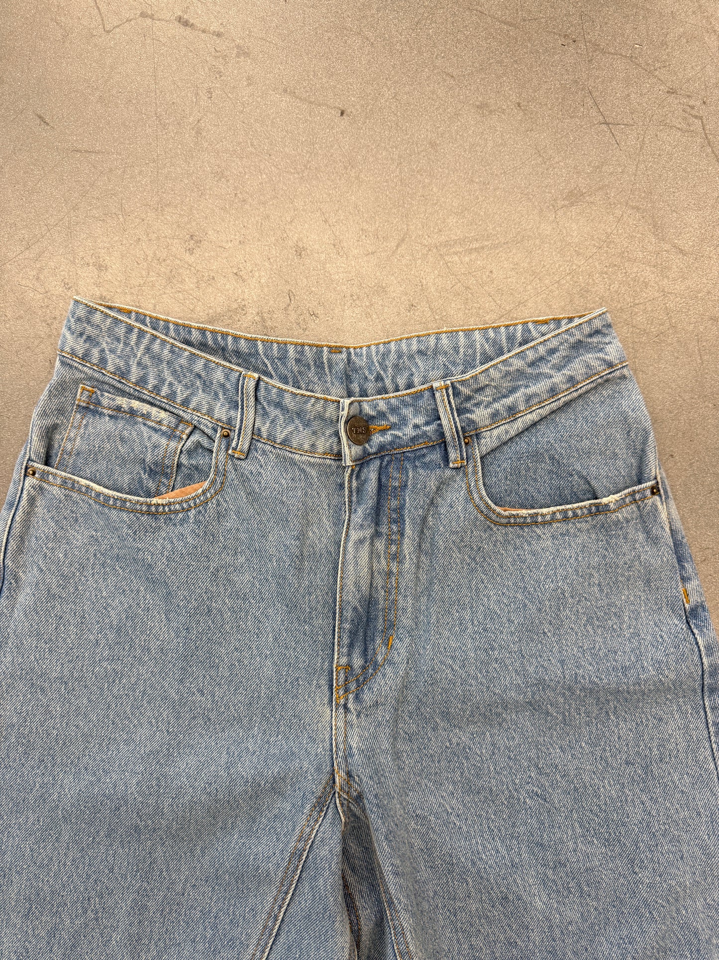 Y2K TNS FLARED RAVE DENIM PANTS
