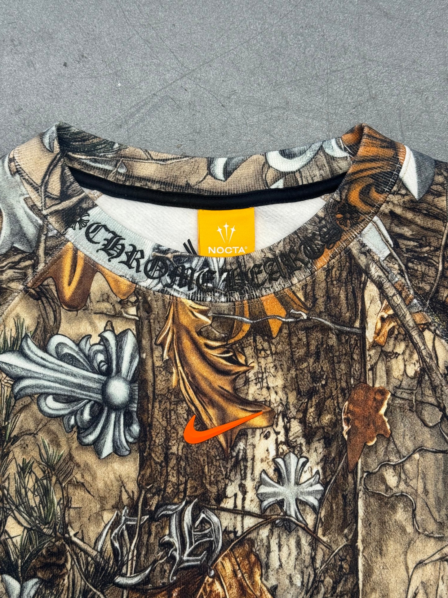 CHROME HEARTS X NOCTA REAL TREE CAMO CREWNECK