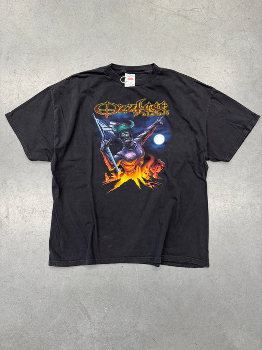 2003 OZZFEST DEVIL WITH US FLAG TEE (TENNESSEE RIVER TAG)