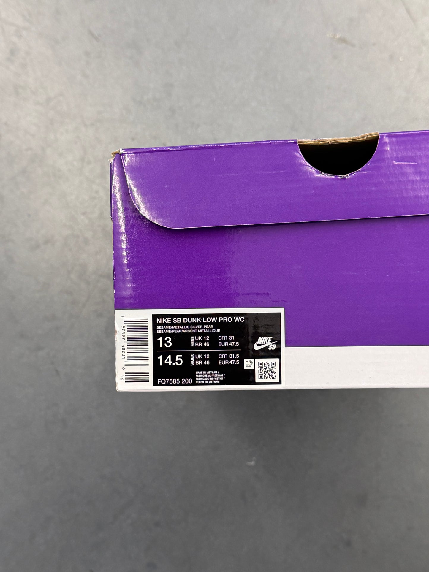2024 NIKE SB DUNK LOW ESCARGOT (W/BOX)