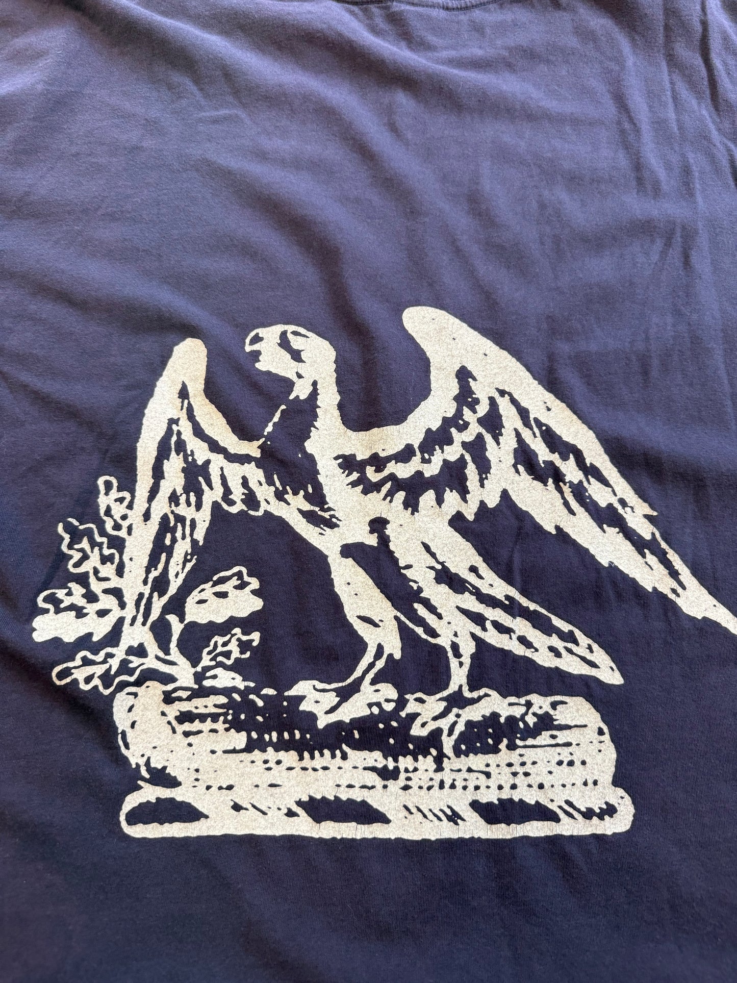YEEZY SEASON 5 CALABASAS EAGLE TEE - BLACK (L) (CROPPED)