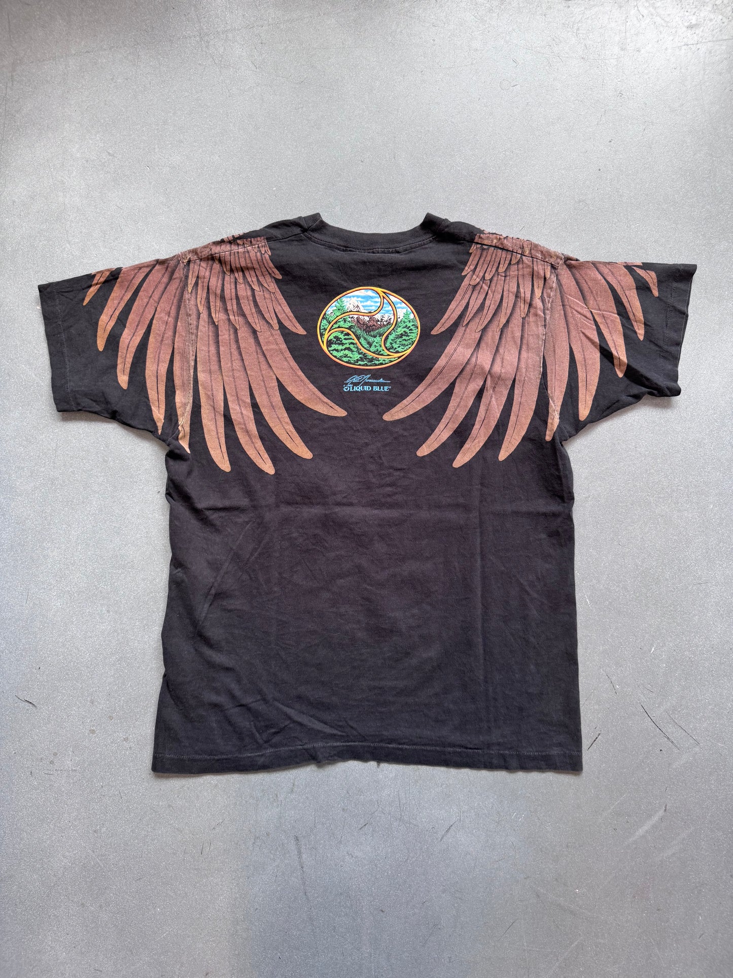 1994 LIQUID BLUE EAGLE AOP TEE