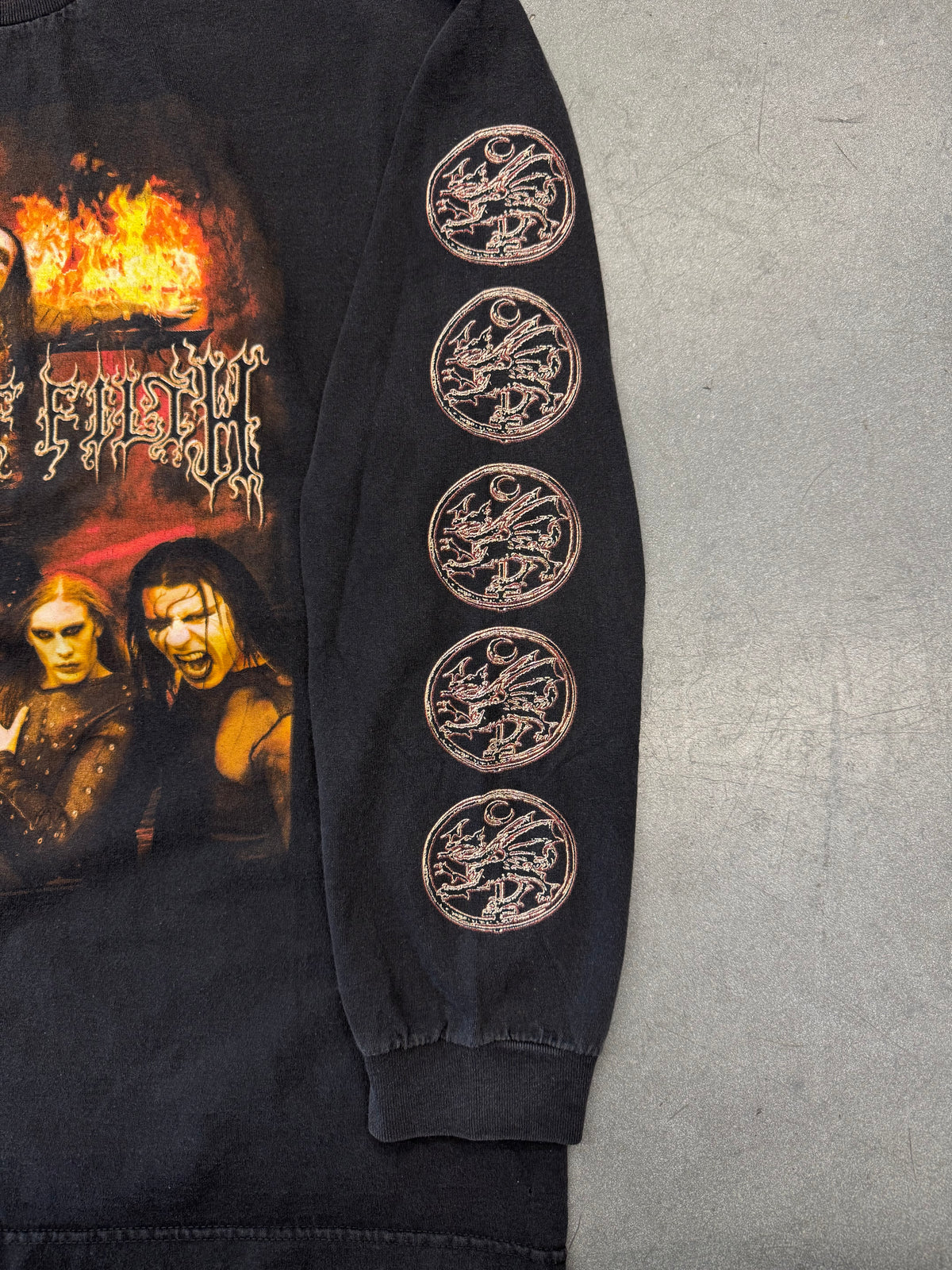 2006 CRADLE OF FILTH TONIGHT IN FLAMES LONG SLEEVE TEE (TRIPLE AAA TAG)