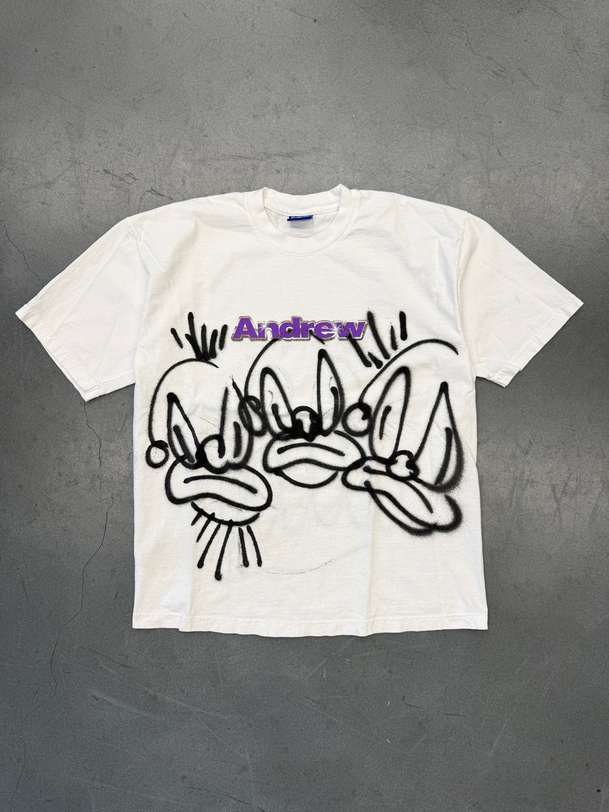 ANDREW X BOOBY TRAP X SLAWN 1 OF 1 GRAFFITI TEE