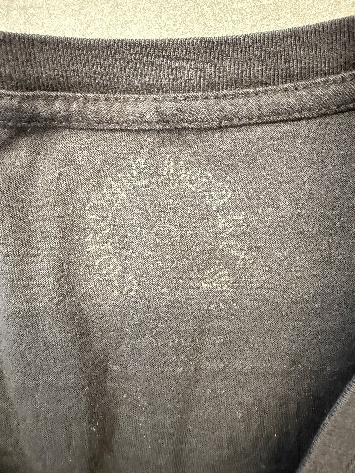CHROME HEARTS BLACK & YELLOW SCROLL POCKET TEE