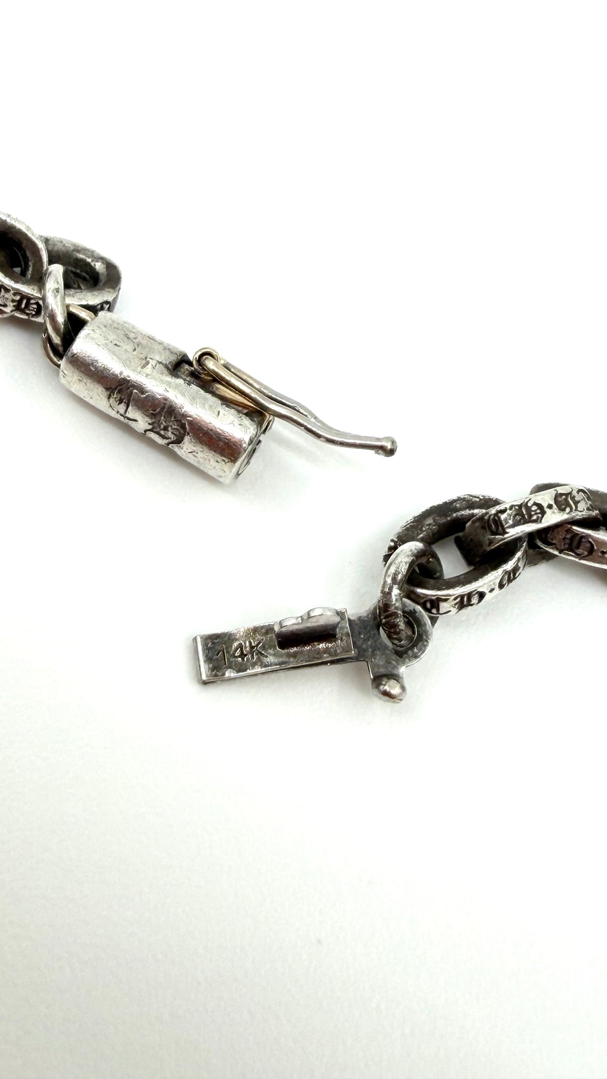 CHROME HEARTS SILVER PAPER CHAIN NECKLACE - 30 INCH