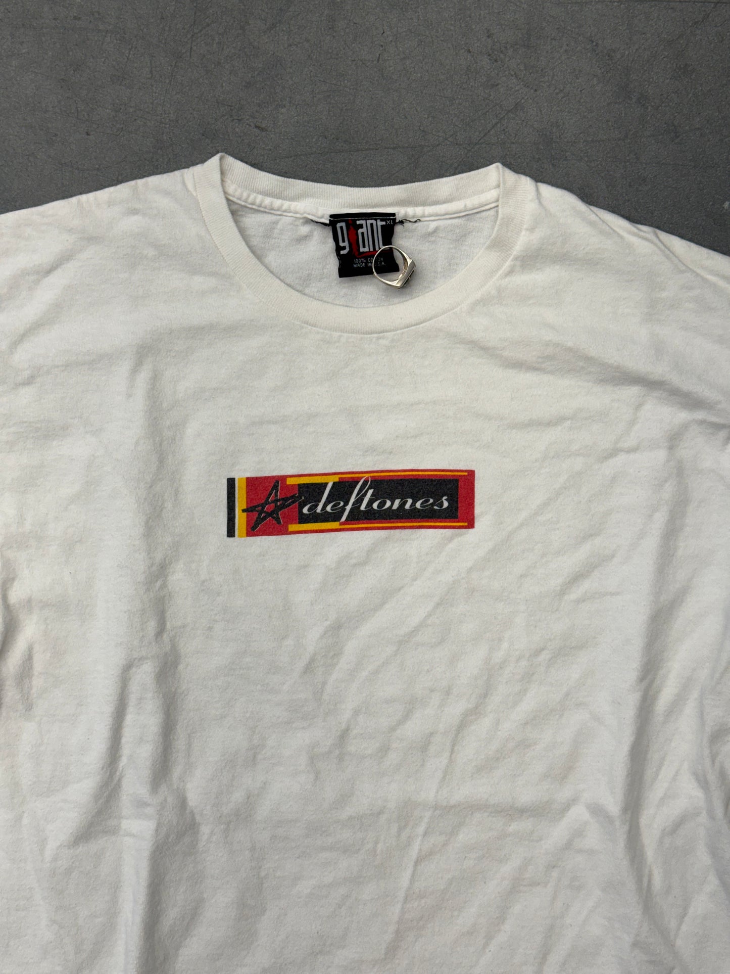 90S DEFTONES STAR BOX LOGO TEE (GIANT TAG)