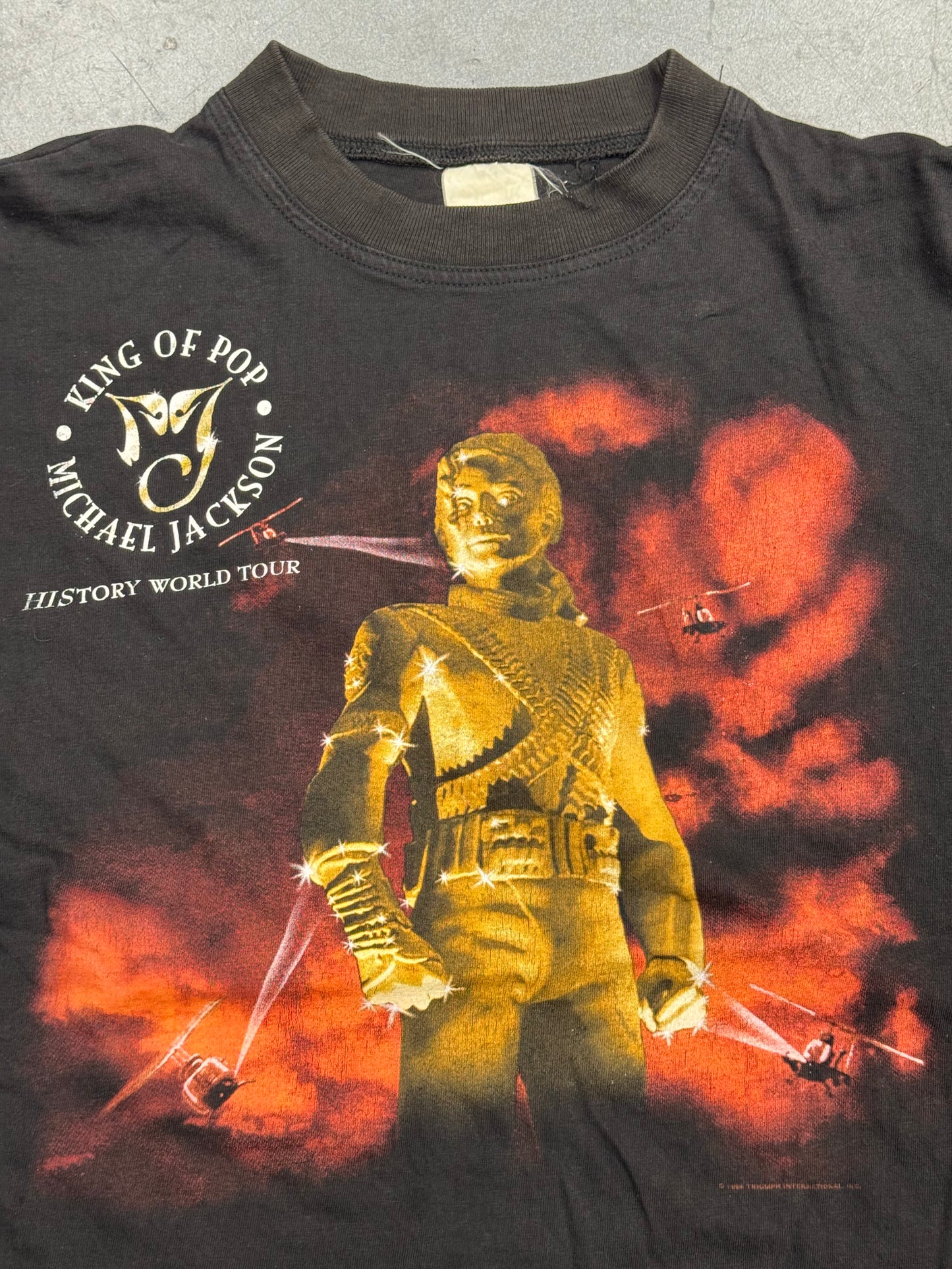 1996 MICHAEL JACKSON "HISTORY WORLD TOUR" TEE (FADED TAG)