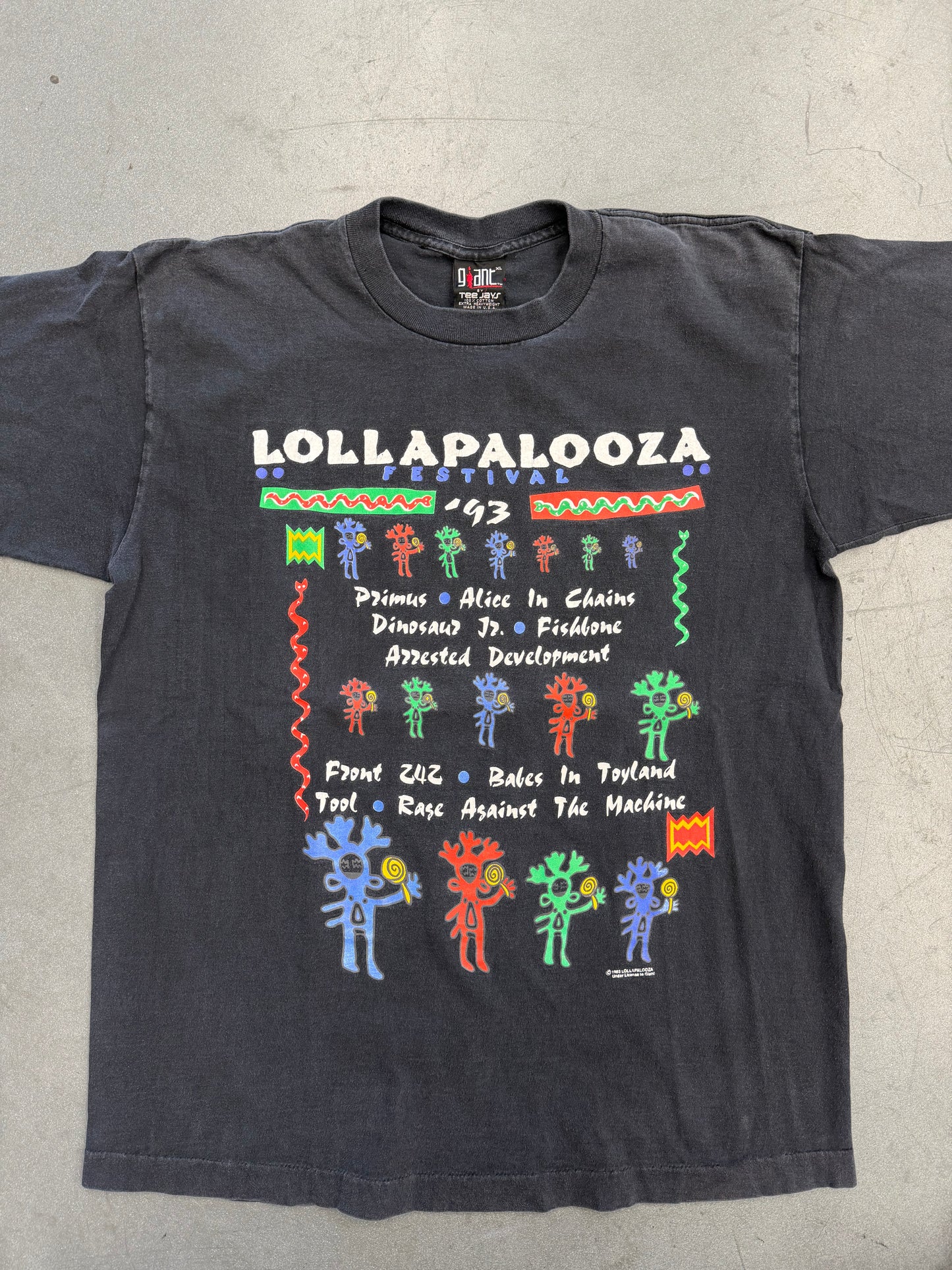 1993 LOLLAPALOOZA FESTIVAL TOUR TEE (GIANT TAG)