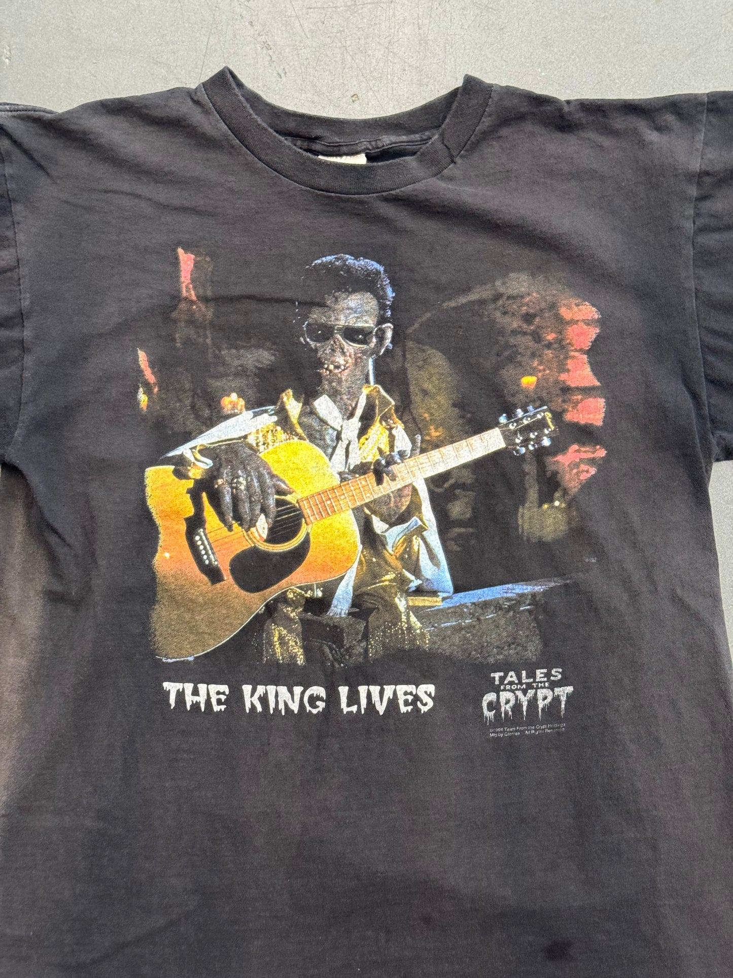 1994 TALES OF THE CRYPT THE KING LIVES TEE (FL ROBINSON TAG)