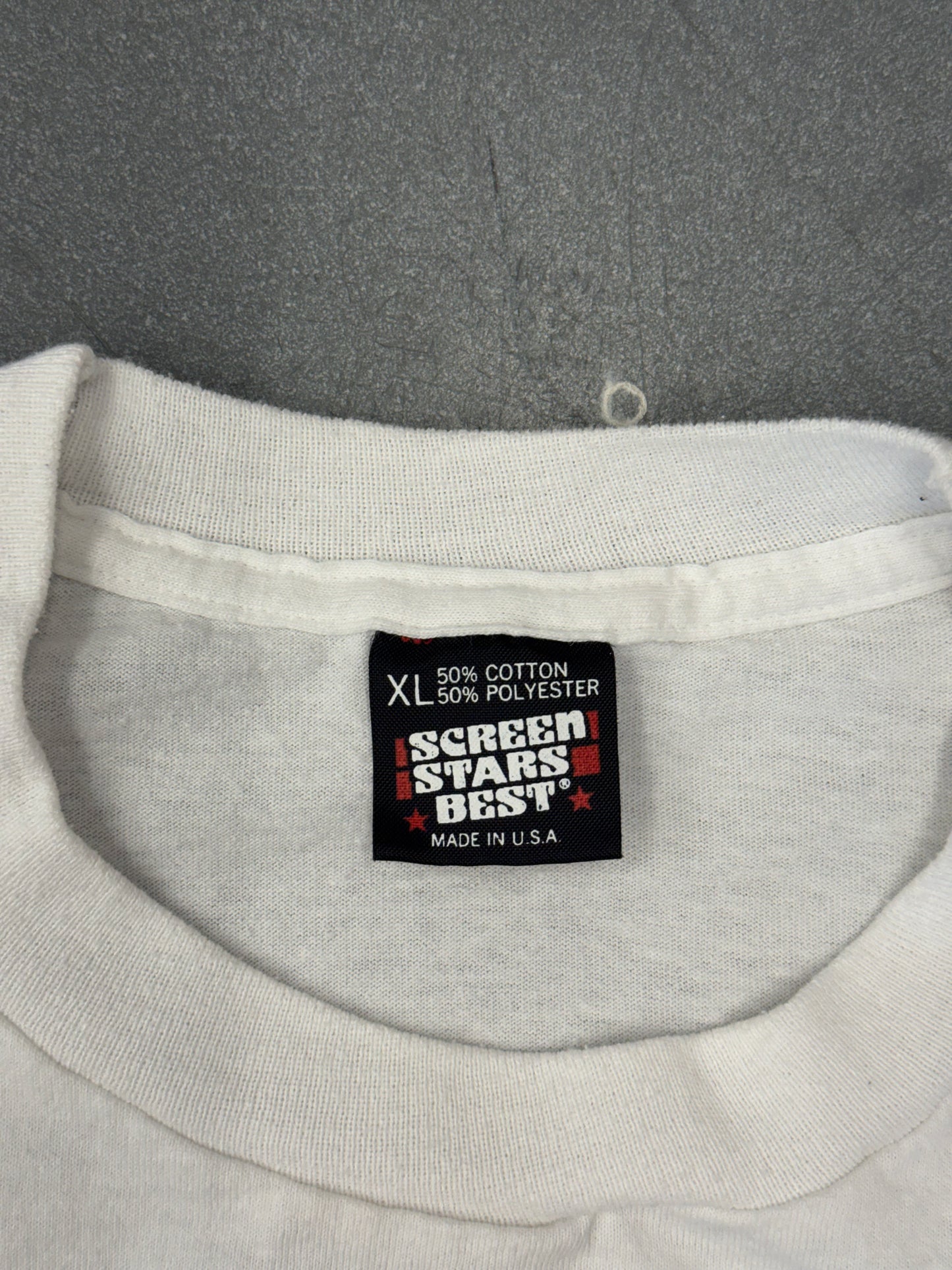80S DON'T WORRY BE HAPPY TEE (SCREEN STARS TAG)