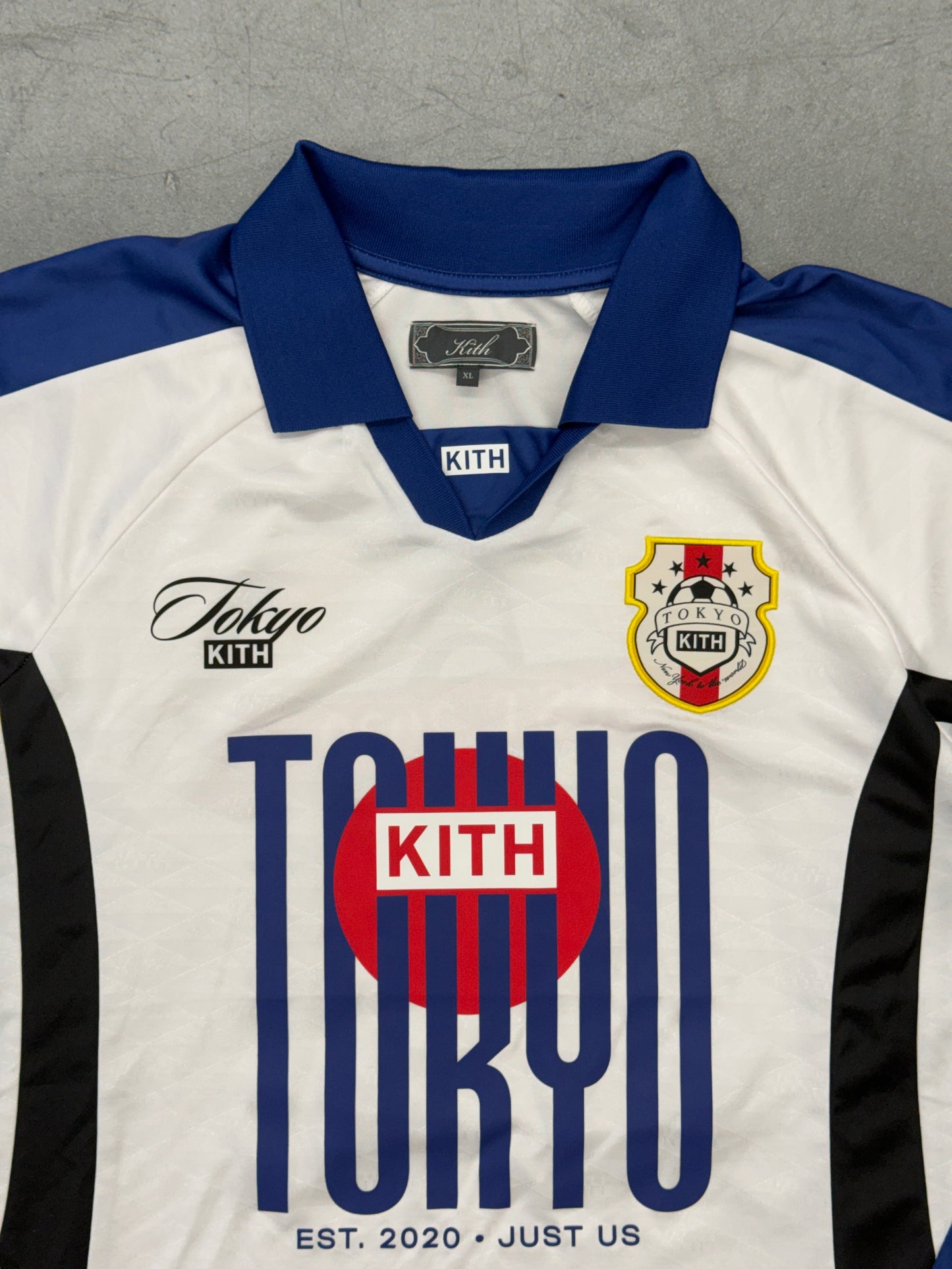 KITH TOKYO 5 YEAR ANNIVERSARY SOCCER JERSEY - WHITE