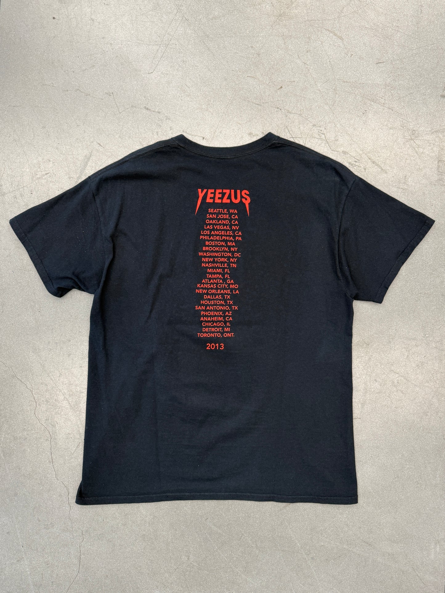 2013 YEEZUS GOD WANTS YOU TOUR TEE (PRINTED TAG)
