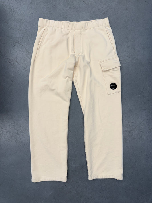 C.P. COMPANY MEN'S DIAGONAL FLEECE CARGO TRACK PANTS